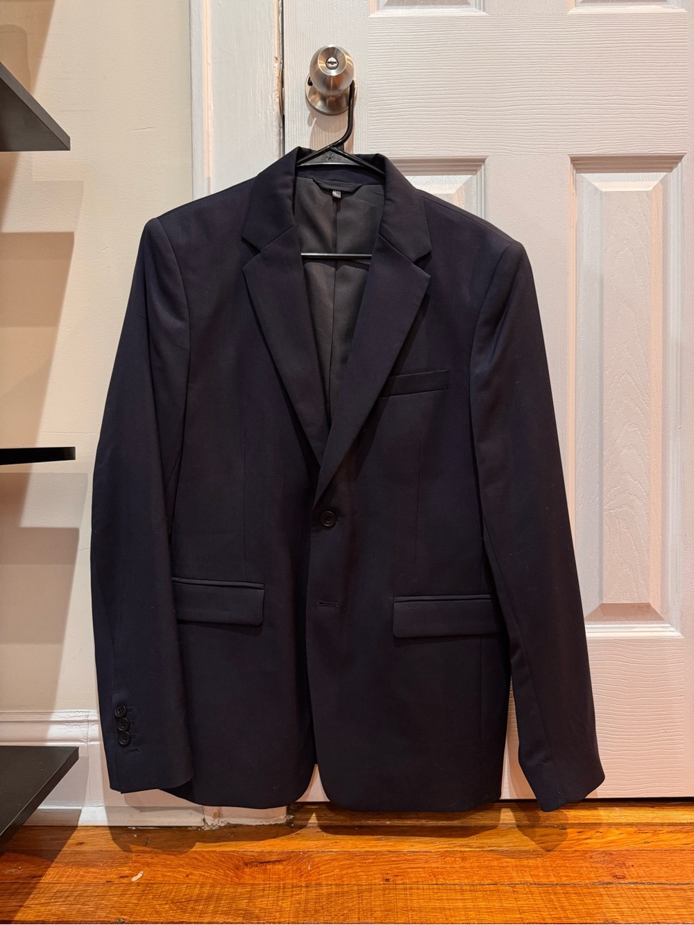 COS Men's Navy Single-Breasted Blazer 40R